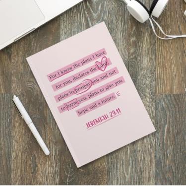 Imagem de Caderno bíblico de capa macia, presentes cristãos para mulheres, cadernos de diário para anotações, agenda cristã, versículo bíblico, diário de oração, presentes inspiradores-1
