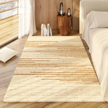 Imagem de Tapetes para quarto, decoração de sala de estar luxuosa e leve, tapete macio e fofo para cabeceira, tapete grosso e felpudo (200x250 cm/F)