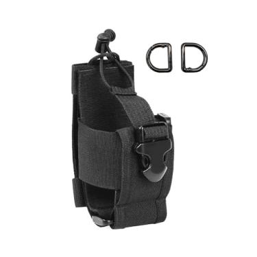 Imagem de dartbeastix Coldre Tactical MOLLE Radio Pouch – Ajuste universal para cinto e colete, ajustável para a maioria dos walkie talkies