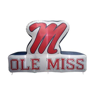 Imagem de FANMATS Mascote inflável NCAA Ole Miss Rebels - Display inflável autoinflável, ventilador e cordões embutidos, logotipo oficial da equipe - mostre seu espírito durante todo o ano