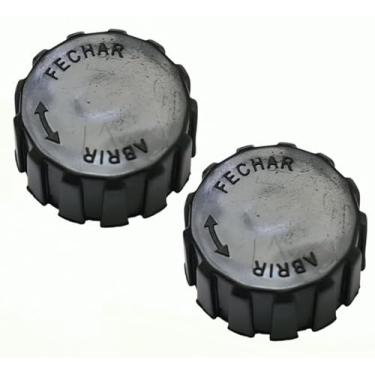 Imagem de Kit 2 Botão Registro Fogão Forno Maçarico Chapa Alta Pressão