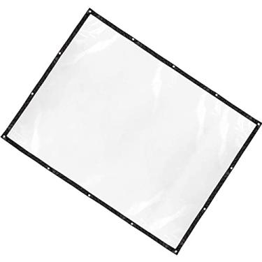 Imagem de GLOGLOW Lona Transparente, Cobertura Pe Transparente Com Ilhós Reforçados para Proteção de Plantas Em Estufa de Galinheiro (#4)