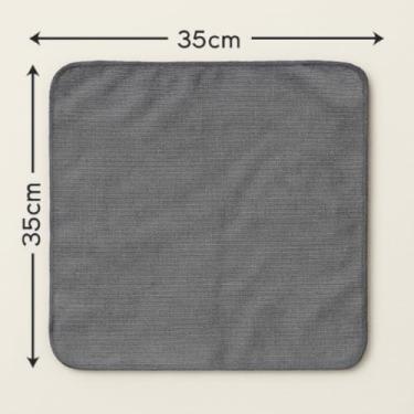 Imagem de Conjunto 10 Panos de Microfibra Multiuso 35x35cm para Limpeza Geral, Cozinha, Vidros e Superfícies Diversas (Cinza claro,10)