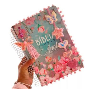 Imagem de Bíblia Sagrada Anote Espiral Magnólia Letra Normal Capa Dura PERSONALI