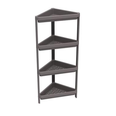 Imagem de Estante Geo Canto - Organize, Geo4, Cinza Mushroom