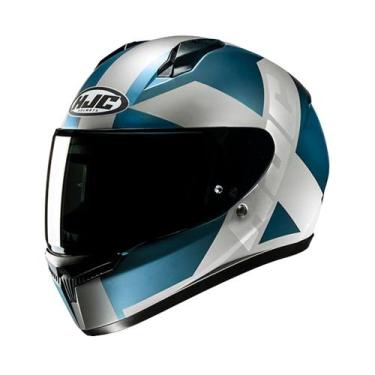 Imagem de Capacete Hjc C10 Tez Azu Cinz 59