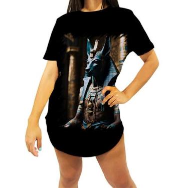 Imagem de Camiseta Longline Deus Egípcio Anubis Mortos 6 - Kasubeck Store®, P