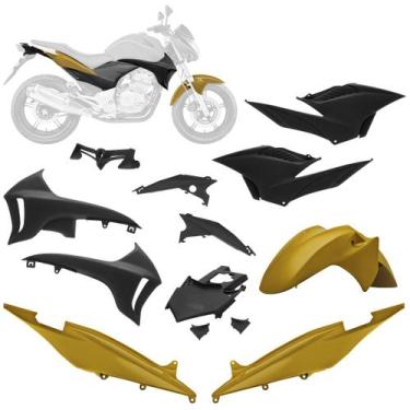 Imagem de Kit Carenagem 7 Peças Pro Tork Moto Honda CB 300R 2010 a 2012 Substitu