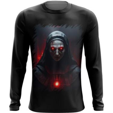 Imagem de Camiseta Manga Longa Freira do Mal Terror Possuída 2 - Kasubeck Store®