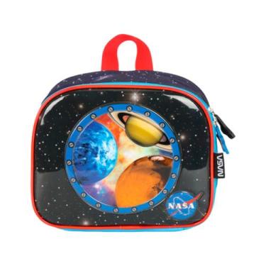 Imagem de Lancheira Térmica Escolar Infantil Oficial NASA Globo, Azul