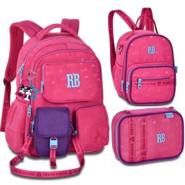 Imagem de Kit Mochila de Costas Com Bolinha Rebecca Bonbon Urban Mix Original La