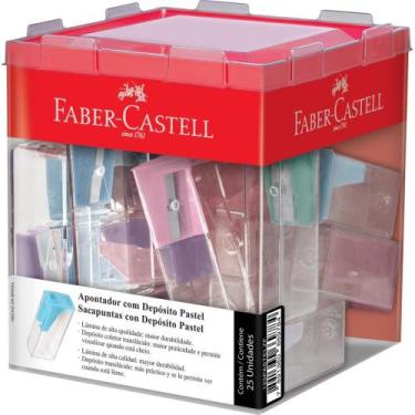 Imagem de Apontador com Deposito TONS Pastel (S) DP.C/25 (7891360669784) - FABER