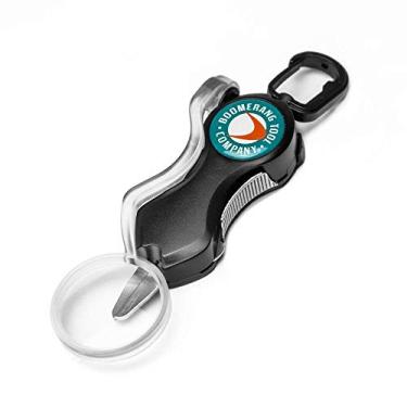 Imagem de Boomerang Tool Company Cortador de linha de pesca com lupa e lâminas de aço inoxidável que cortam a trança de forma limpa e suave sempre! (Preto)