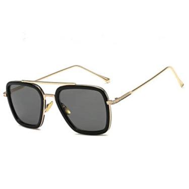 Imagem de Fishing Sunglasses Square Outdoor Sport Fishing Glasses Men Spider Eyewear Sports,Gold frame,China