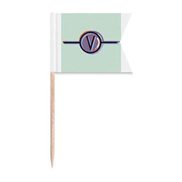 Imagem de Amperímetro com componente de notação de palito, bandeiras de rotulagem para bolo de festa, placa de queijo