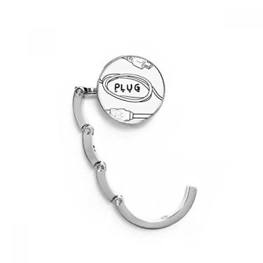 Imagem de Cabo de dados, cabo USB, gancho de mesa, gancho decorativo, gancho dobrável