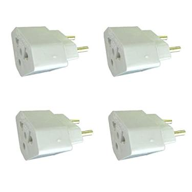 Imagem de Kit 4x Adaptador para Tomada 20A Branco
