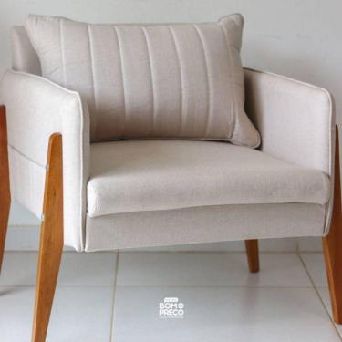 Imagem de Poltrona decorativa para sala madeira maciça - Milão - Bianchi Móveis