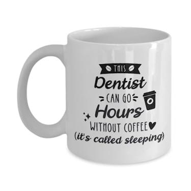 Imagem de Caneca de café dentista, presente de dentista, presente para dentista, presentes para amigos, presente de agradecimento ao dentista, ideia de presente de aniversário de Natal (325 ml)