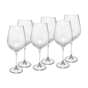 Imagem de WOLFF - Jogo 6 Taças de Água De Cristal Ecológico Bohemia Columba Optic 650ml