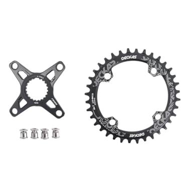 Imagem de DJC 104BCD Anel de corrente redondo/oval para Shimano Direct Mount Spider Conjunto de adaptadores 12s 12 velocidades M6100 M9100 M9120 M8100 M8120 M8130 M7100 MT900 XTR SLX (1# preto redondo, 40T)