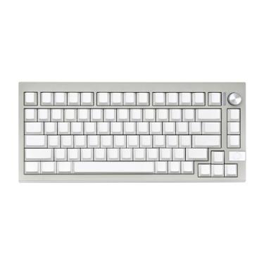 Imagem de Gliging 152 teclas em branco perfil cereja minimalista branco 1,5 mm PBT teclas, teclas personalizadas para teclado mecânico Cherry Gateron MX Switchs