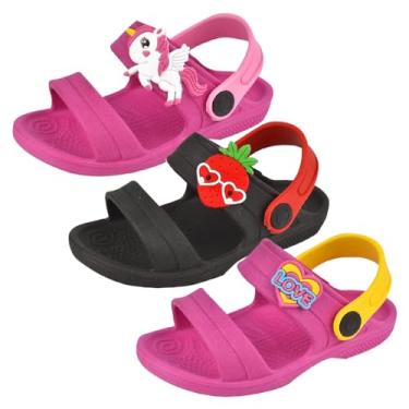 Imagem de KIT Com 3 Pares Babuche Infantil Sandália Chinelo Leve Menina Menino PPT (06ROSA 02VERMELHO 05AMARELO, BR, Criança de 4 a 8 anos, Numérico, 30)