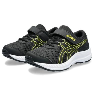 Imagem de Tênis Asics Contend 8 PS Infantil Preto/Amarelo (30)