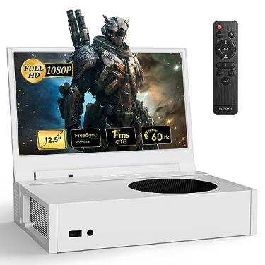 Imagem de DEPGI Monitor de jogos portátil para Xbox S (não incluído), tela Full HD 1080p de 12,5 polegadas com tela IPS, alto-falante de áudio HDMI 2 duplo, suporta HDR Freesync 3 modos de jogo, para viagens ao