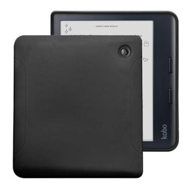 Imagem de Capa para Kobo Libra Color lançado em 2024 - Capa protetora de gel TPU de ajuste fino para capa de leitor digital Kobo Libra de 7 polegadas (preto)