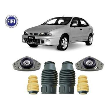 Imagem de 2 Kit Batente Coxim Amortecedor Dianteiro Fiat Brava 2000 2001 2002 - 