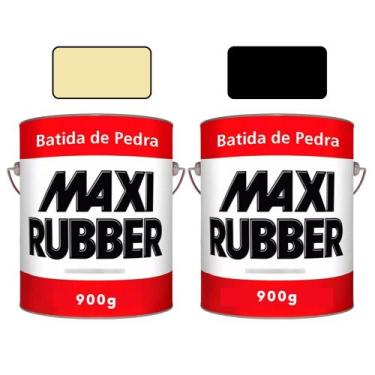 Imagem de Kit 2 Batida de Pedra 900g Maxi Rubber, 1 preto 1 bege