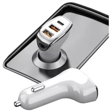 Imagem de Carregador Veicular Cinzeiro Usb Type C 3.0 Turbo 38w Kd-304 - Kaidi