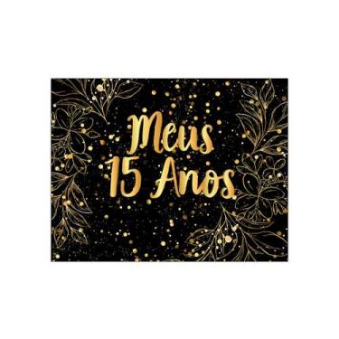 Imagem de Painel de Festa Horizontal 1,55 X 1,20 - Meus 15 Anos Efeito Brilhos D