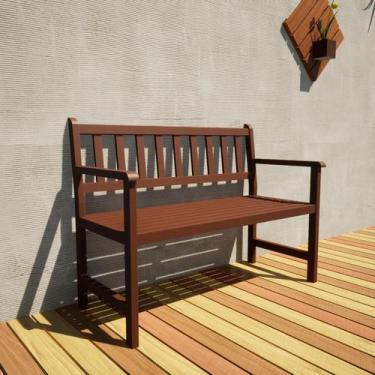 Imagem de Banco De Madeira 2 Lugares Para Jardim E Varanda Suze - MaderSilva
