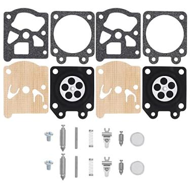 Imagem de The Lord of the Tools 2 conjuntos de kit de reparo de carburador de diafragma de junta compatível com motosserra Stihl 024 026 MS240 MS260 substitui peças de carburador K11-WAT