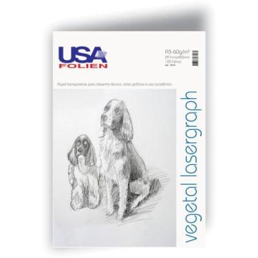 Imagem de Papel Vegetal A3 60G 297X420MM Pacote com 100 Folhas - Usa Folien