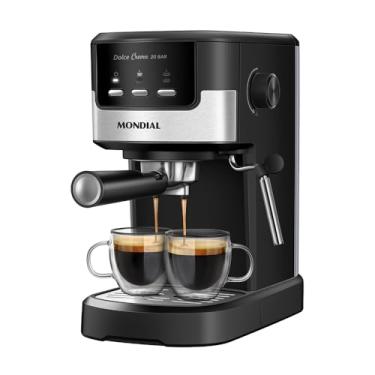 Imagem de Cafeteira Espresso Dolce Crema 20 Bar, Mondial, Preto/Inox, 1200W, 220V - C-20-EC