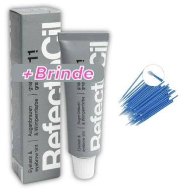 Imagem de Tintura Coloração Refectocil Cinza Grafite 1.1 Para Sobrancelhas e Cil