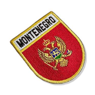 Imagem de BP0243E-001 Bandeira Montenegro Patch Bordado 6,8x8,0 - BR44