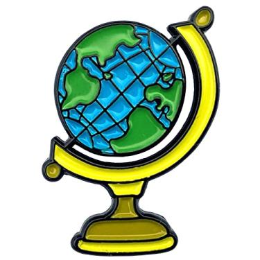 Imagem de Broche esmaltado globo terrestre