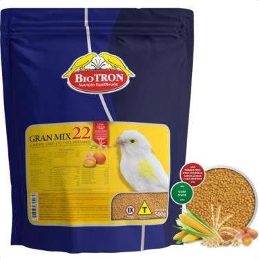 Imagem de Ração Extrusada Gran Mix 22 1kg Biotron Alimento Para Pássaros Granívo