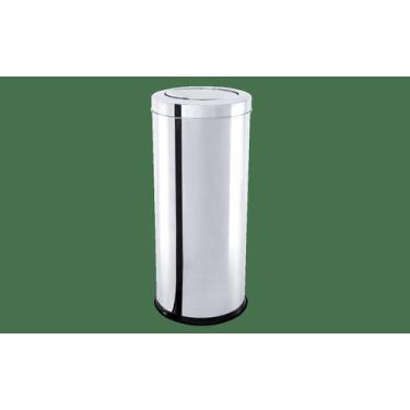 Imagem de Lixeira com Tampa Basculante Brinox Decorline 40,5 L - Ø 30x60 cm Aço 