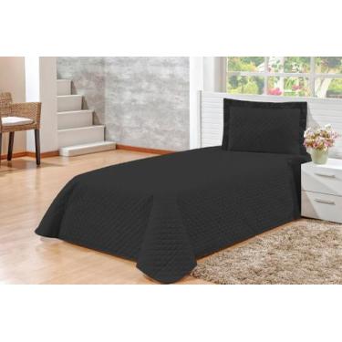 Imagem de Kit Colcha Cobre-leito Kaique Solteiro 2 Peças Colcha Ideal Para cama 