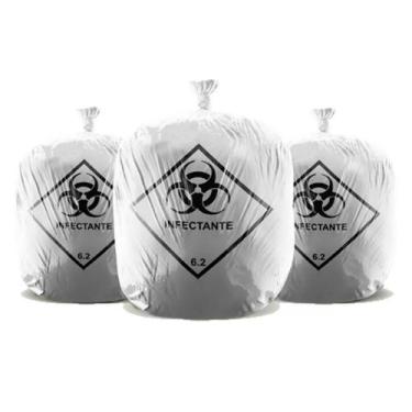 Imagem de Saco de Lixo Infectante Reforçado 100 Litros - Pacote com 100 unidades