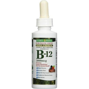 Imagem de Suplemento Sublingual Nature's Bounty B-12 5000 mcg - 60ml