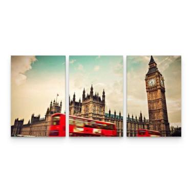 Imagem de Quadro Paisagem Londres Inglaterra Big Ben Mosaico - Loja Wall Frame