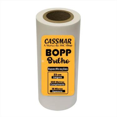 Imagem de Bopp Brilho Para Laminação A4 Ofício 23cmx250m Cassmar 01un