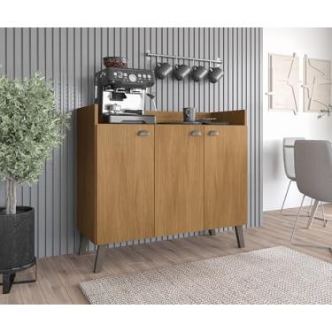 Imagem de Aparador Buffet Com 3 Portas Espaçoso Para Sala De Jantar Ay