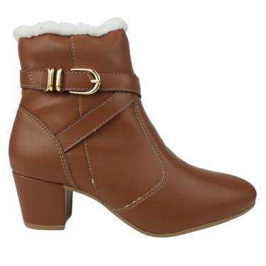 Imagem de Bota Feminina Forrada Valizas Cano Médio com Lã (Marrom, BR, Adulto, Numérico, 36)